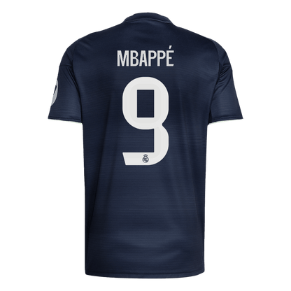 MBAPPÉ #9 Real Madrid Tröja 2025/26 Borta Premium Mörkblå-11