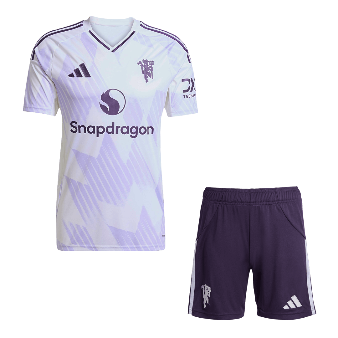Manchester United Tröja Bortaställ 2025/26 Vit