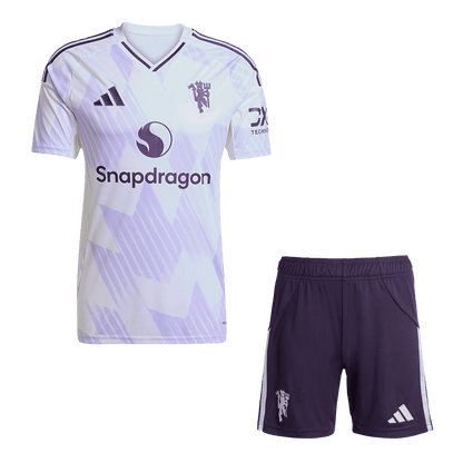 Manchester United Tröja Bortaställ 2025/26 Vit
