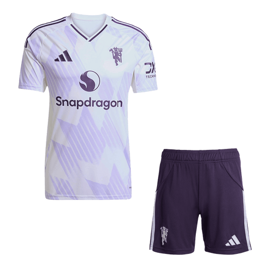Manchester United Tröja Bortaställ 2025/26 Vit