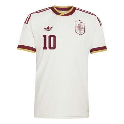 Spanien Tröja OLMO #10 2026 Borta Vit-3