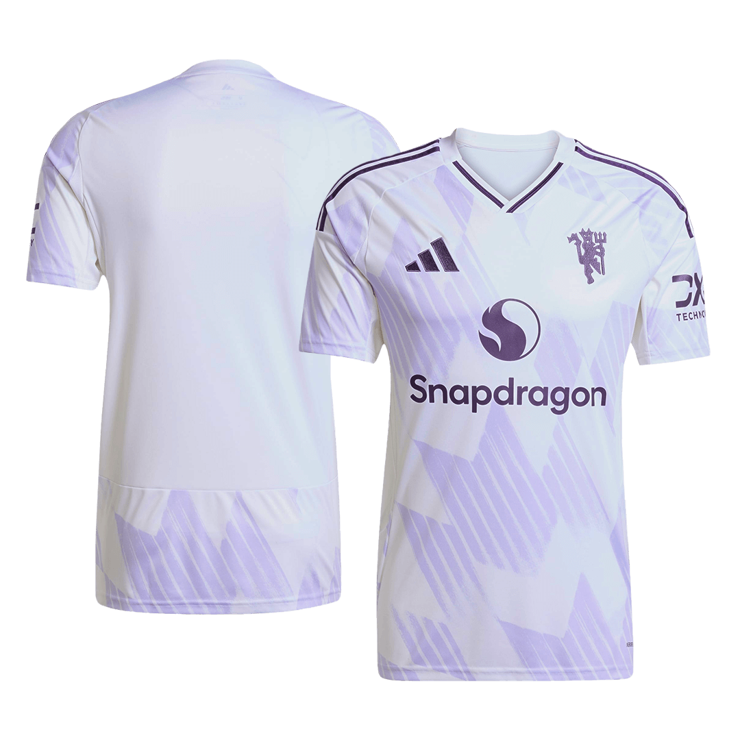 Manchester United Tröja 2025/26 Borta Vit-10