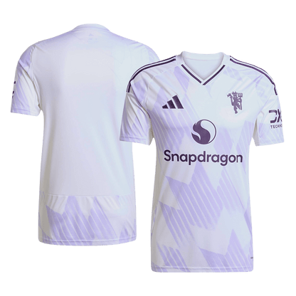 Manchester United Tröja 2025/26 Borta Vit-10