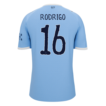 RODRIGO #16 Manchester City Tröja 2025/26 Hemma Premium Blå-10