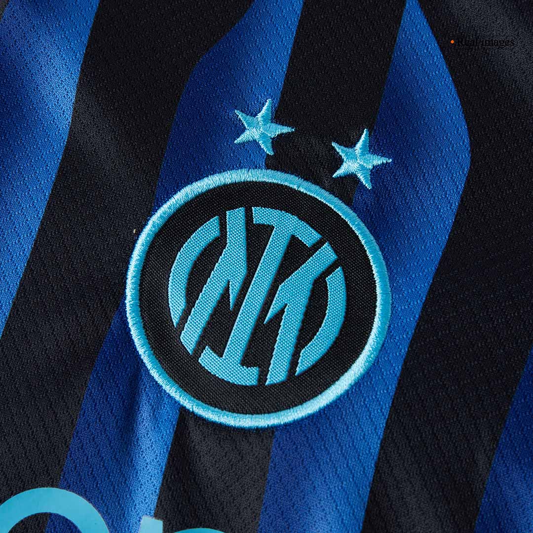 Inter Milan Tröja 2025/26 Hemmaställ Blå och svart Barn