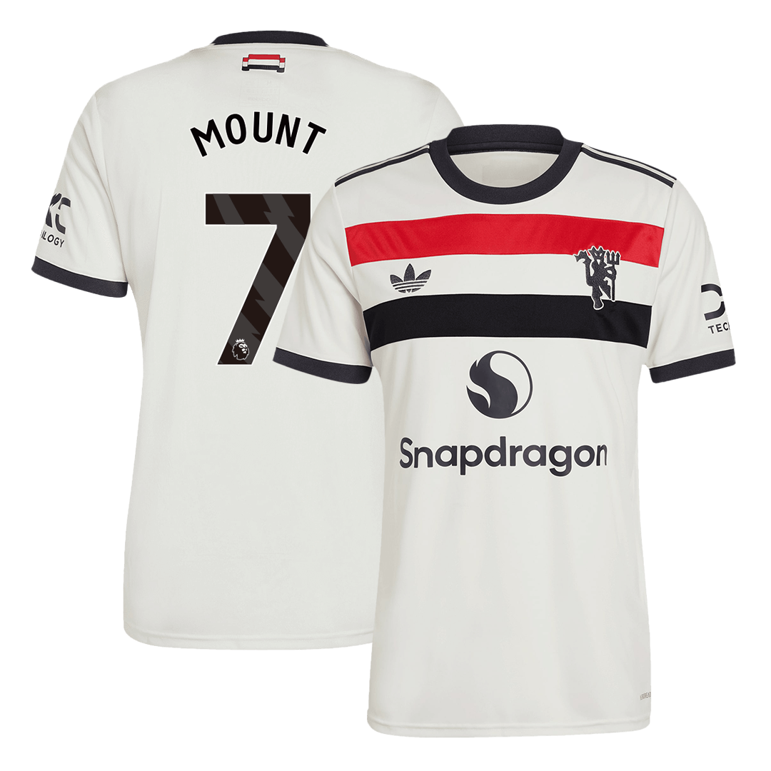 Manchester United Tröja MOUNT #7 2024/25 Tredje Vit