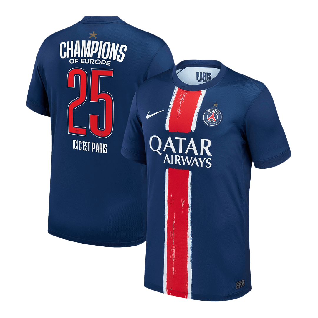 PSG Tröja CHAMPIONS #25 2024/25 Hemma Mörkblå