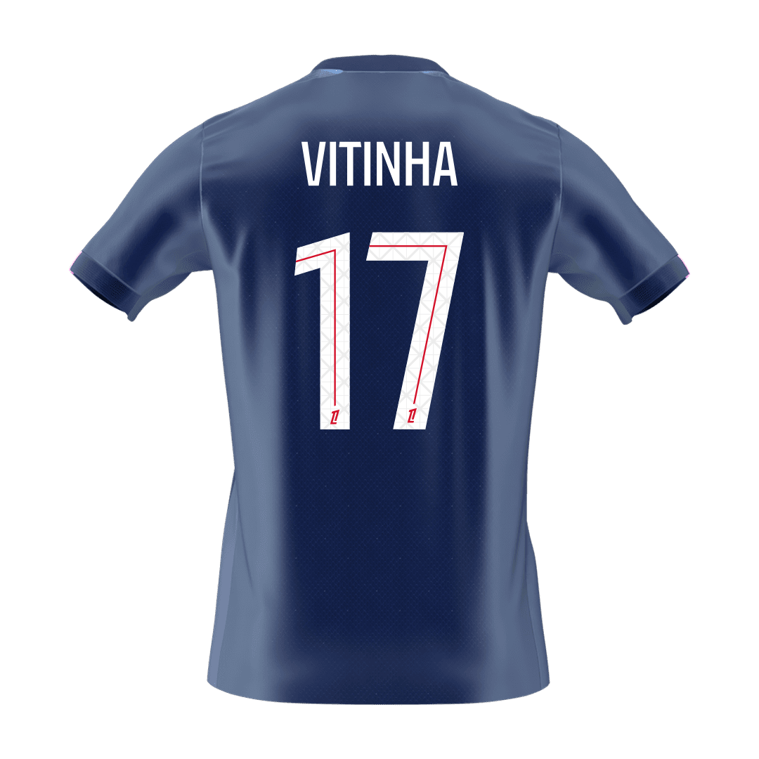VITINHA #17 PSG Tröja 2025/26 Hemma Premium Mörkblå-8