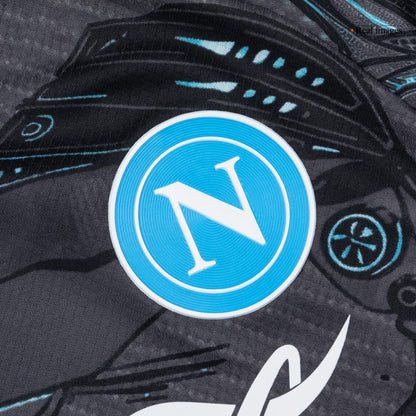 Napoli Tröja 2025/26 Före match Svart-6
