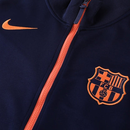 Barcelona Träningsjacka 2025/26 Marinblå & Orange-3