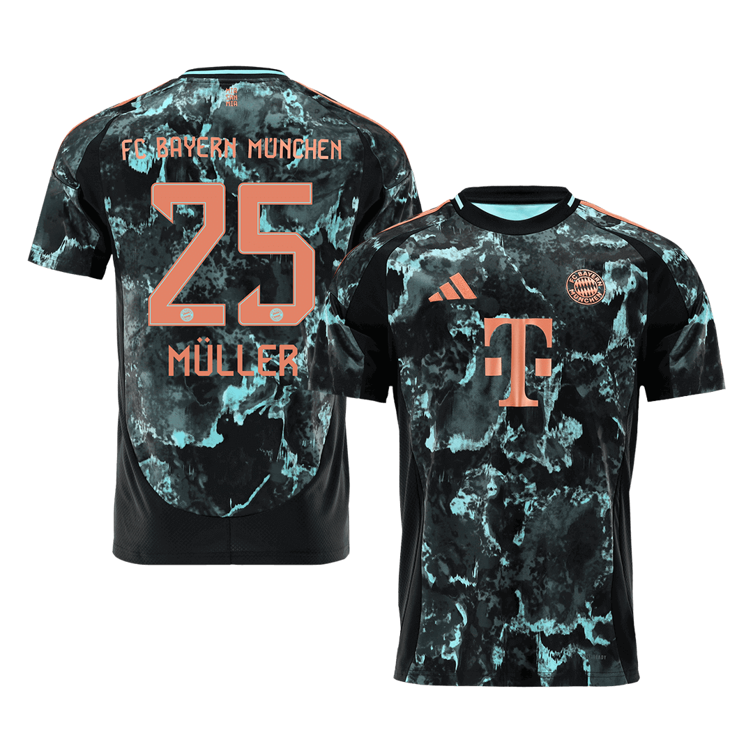 Bayern Munich Tröja MÜLLER #25 2024/25 Borta Svart