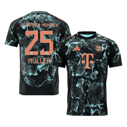 Bayern Munich Tröja MÜLLER #25 2024/25 Borta Svart