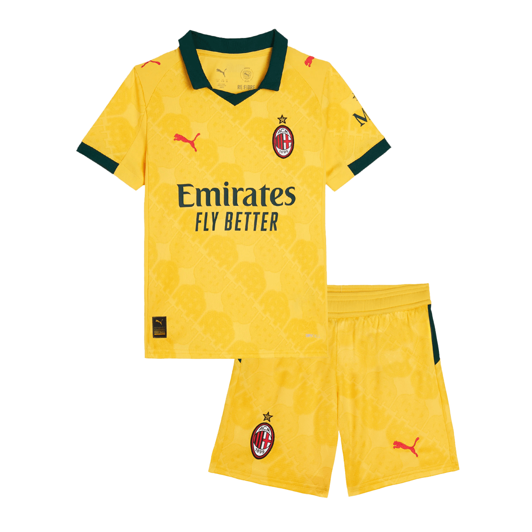 AC Milan Tröja 2025/26 Tredje Gul Barn