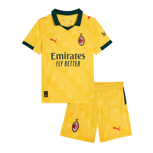 AC Milan Tröja 2025/26 Tredje Gul Barn