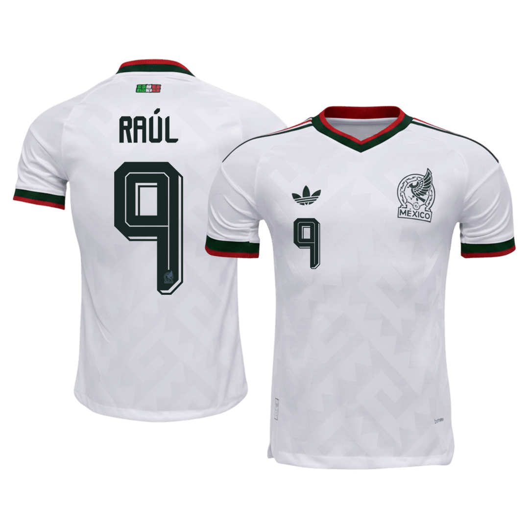 Mexiko Tröja RAÚL #9 2026 Borta Autentisk Vit