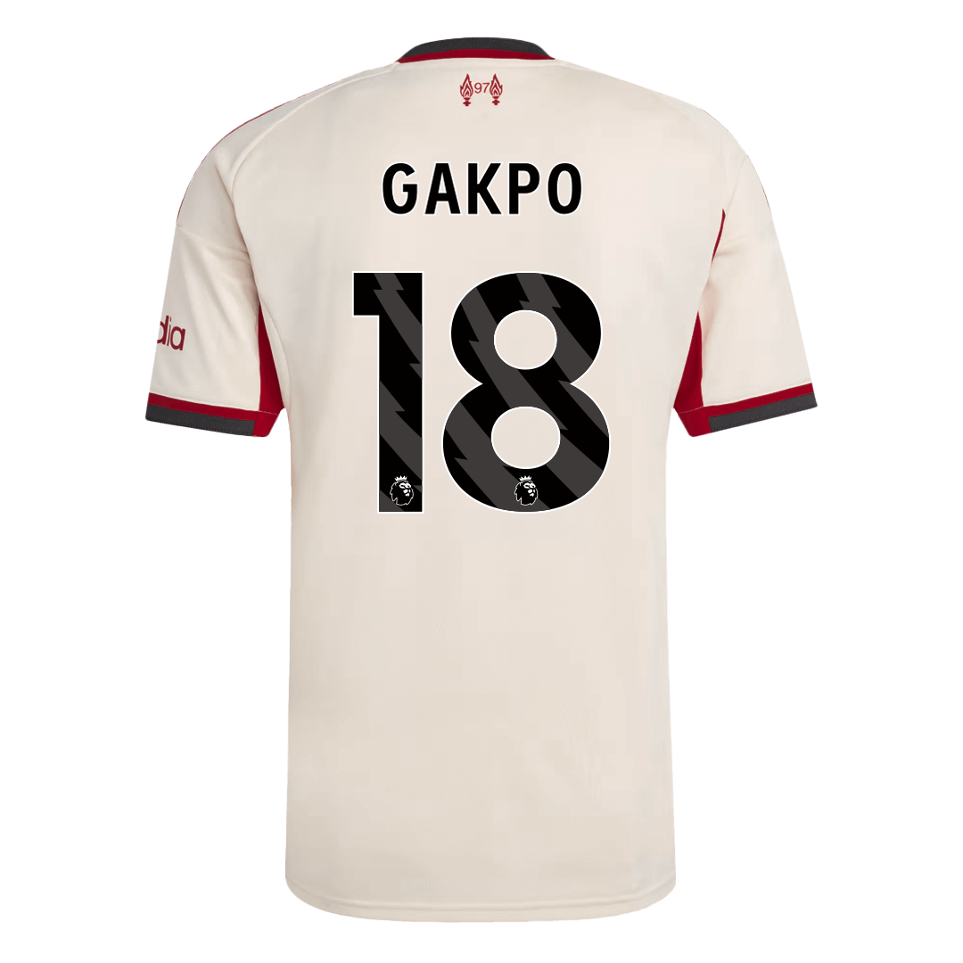 Liverpool Tröja GAKPO #18 2025/26 Borta Vit-9