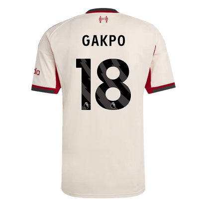 Liverpool Tröja GAKPO #18 2025/26 Borta Vit-9