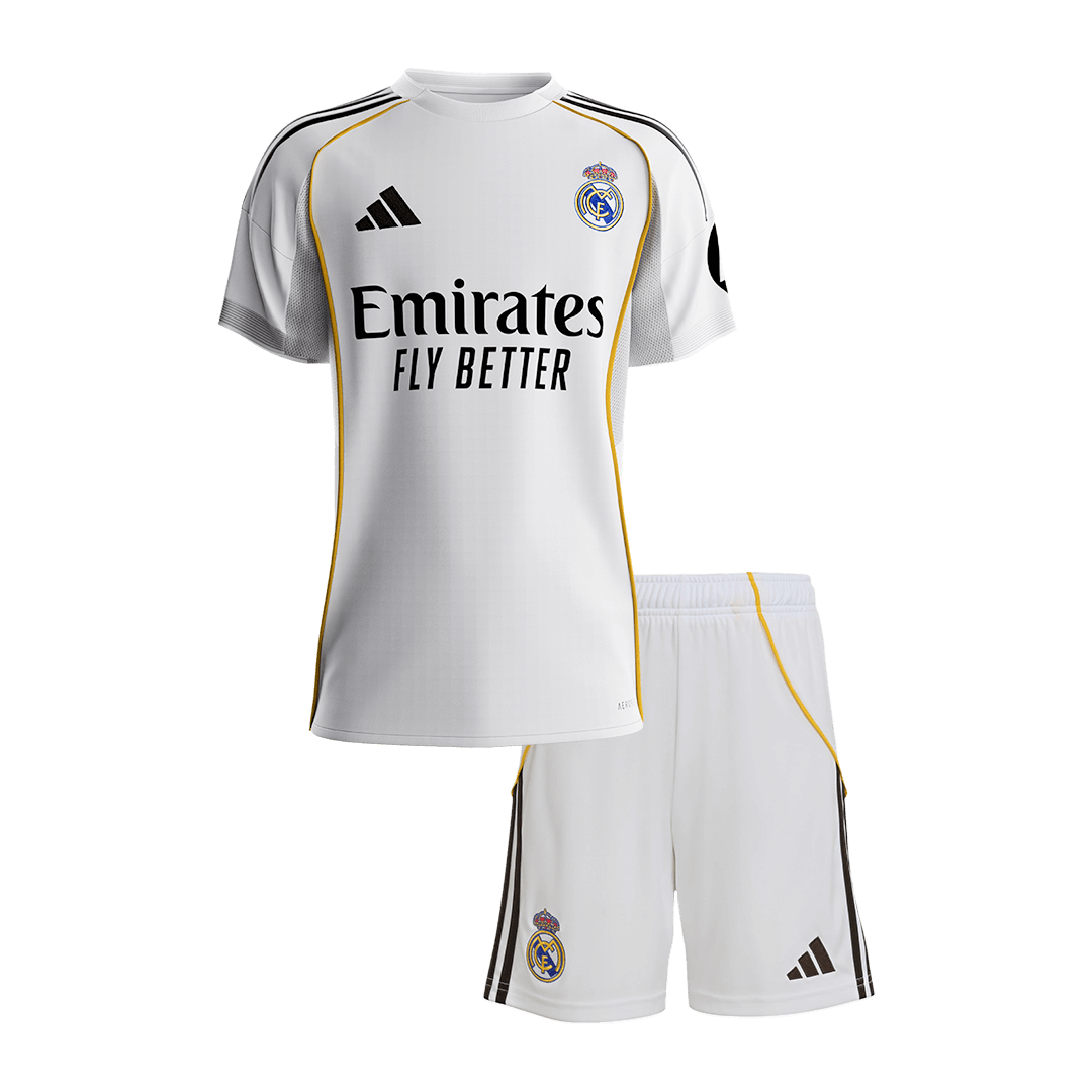 Real Madrid Tröja 2025/26 Hemma Vit Barn Premium