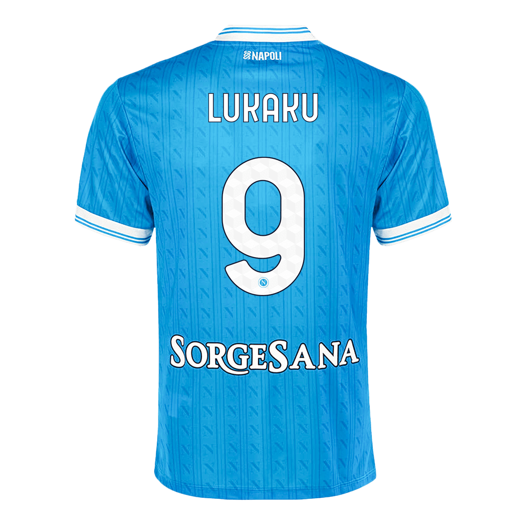 Napoli Tröja LUKAKU #9 2025/26 Hemma Blå-8