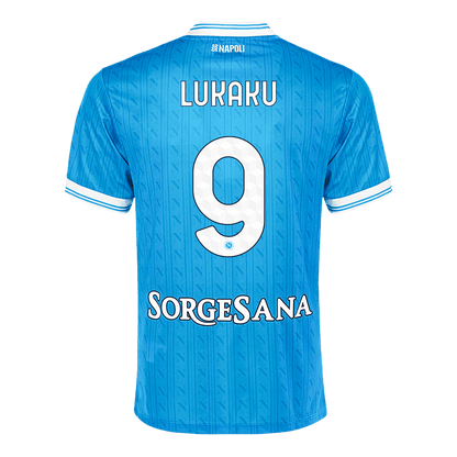 Napoli Tröja LUKAKU #9 2025/26 Hemma Blå-8