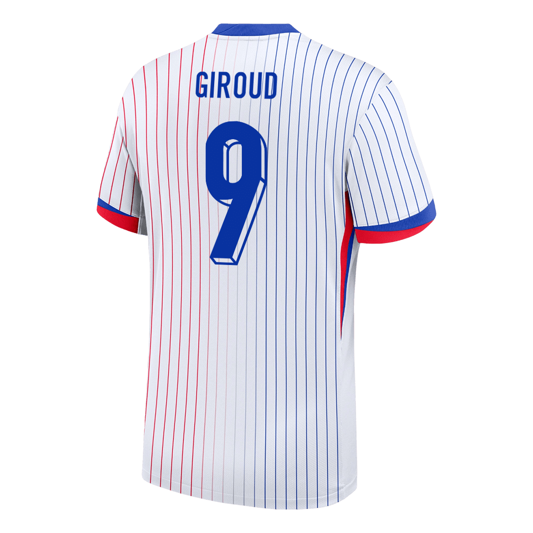 Frankrike Tröja GIROUD #9 Euro 2024 Borta Vit