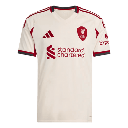 Liverpool Tröja ISAK #9 2025/26 Borta Vit-10