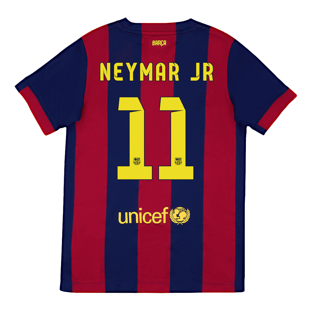NEYMAR JR #11 Barcelona Hemmatröja 2014/15 Retro Tröja
 Röd & Blå