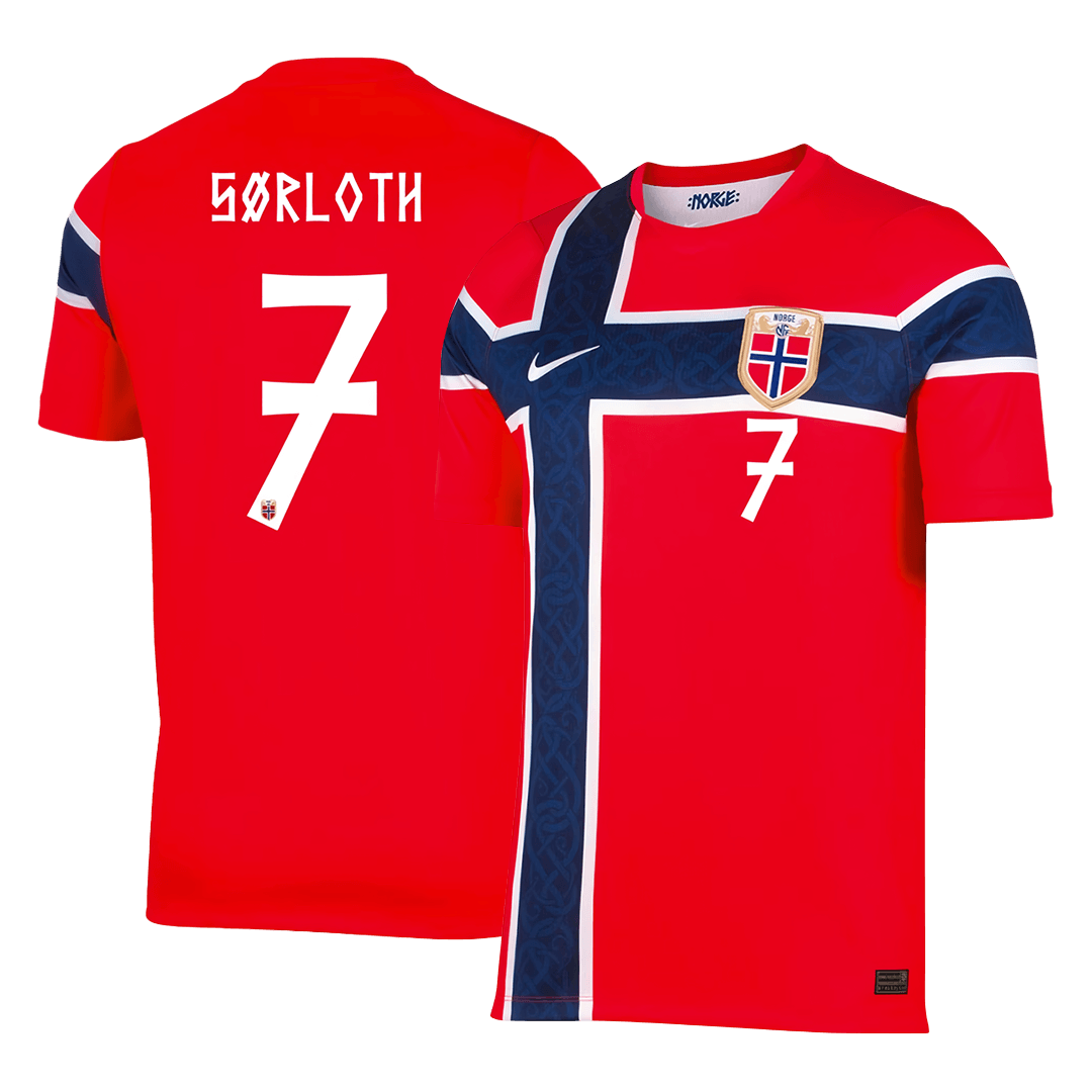 Norge Tröja SØRLOTH #7 2026 Hemma Röd