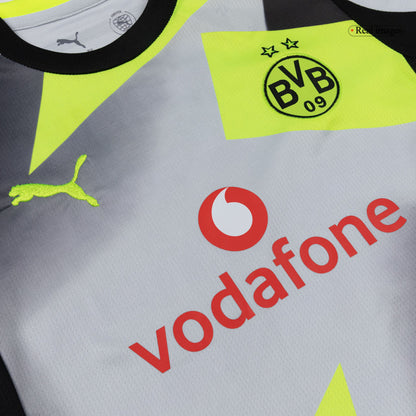 Borussia Dortmund Tröja 2025/26 Borta Grå Barn-10