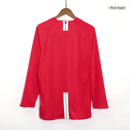Manchester United Hemmatröja 2007/08 Retro Tröja-7
