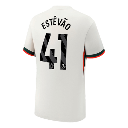 Chelsea Tröja ESTÊVÃO #41 2025/26 Borta Vit-9