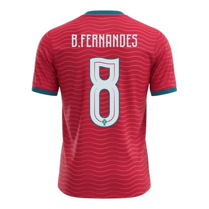 B.FERNANDES #8 Portugal Tröja 2026 Hemma Premium Röd-8