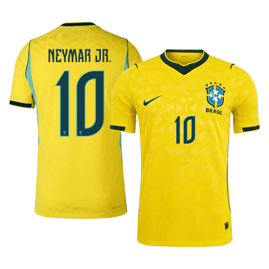 Brasilien Tröja NEYMAR JR. #10 2026 Hemma Autentisk Gul