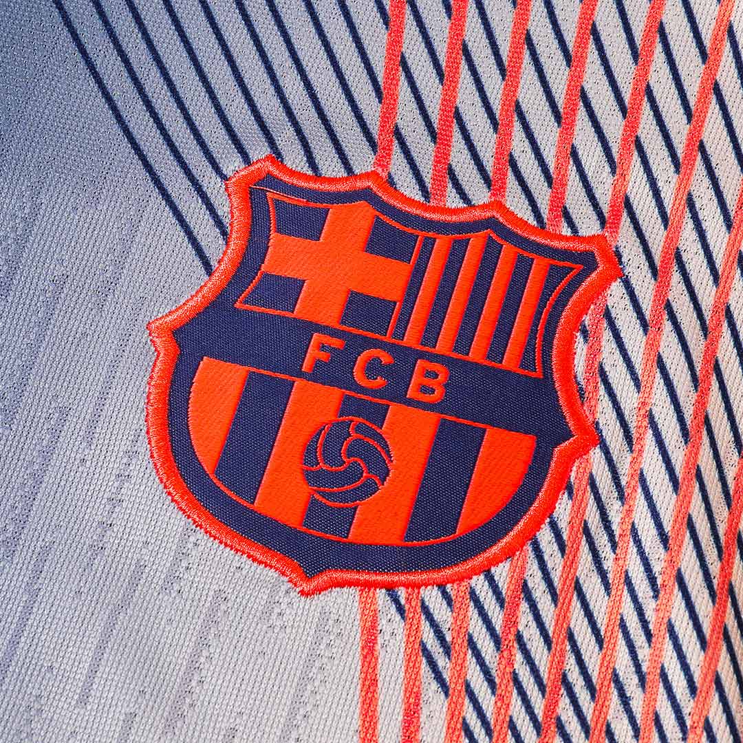 Barcelona Träningsställ 2025/26 Barn Svart och orange-17