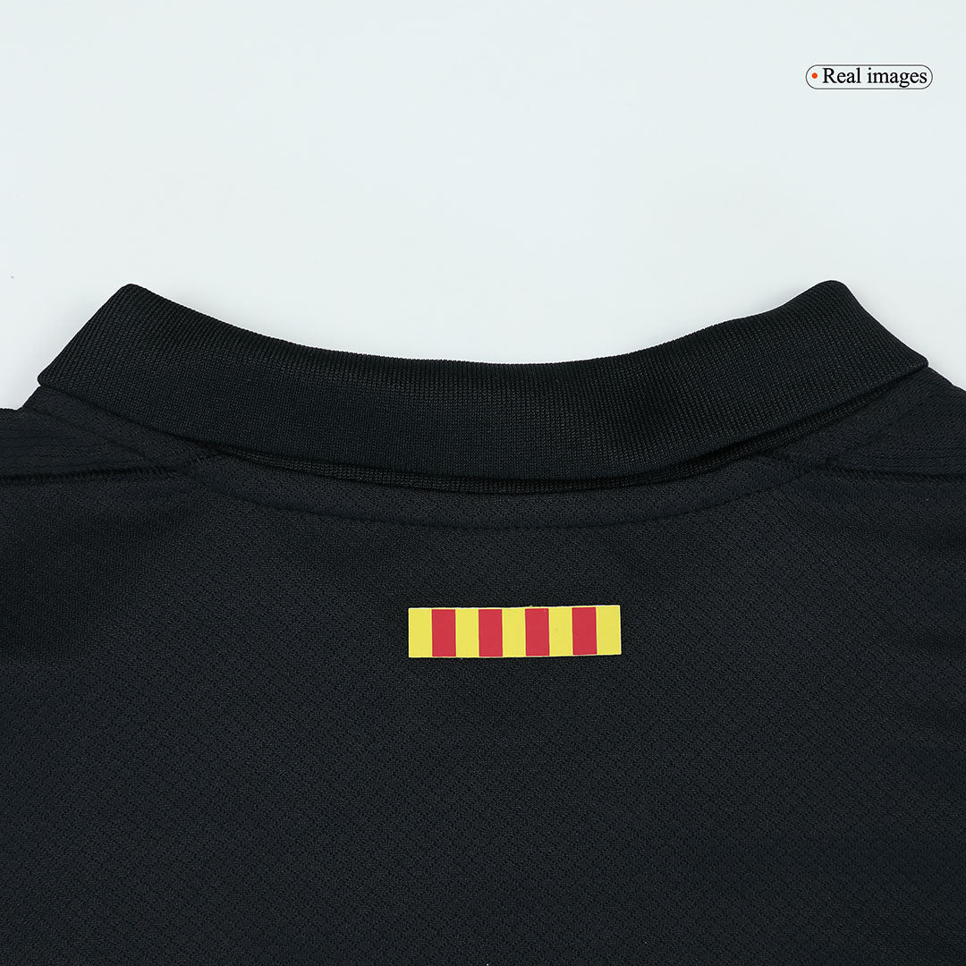 Barcelona Tröja 2024/25 Borta Svart Barn