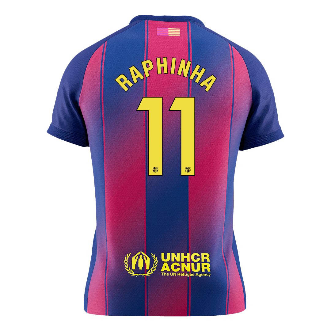 RAPHINHA #11 Barcelona Tröja 2025/26 Hemma Premium Röd & Blå