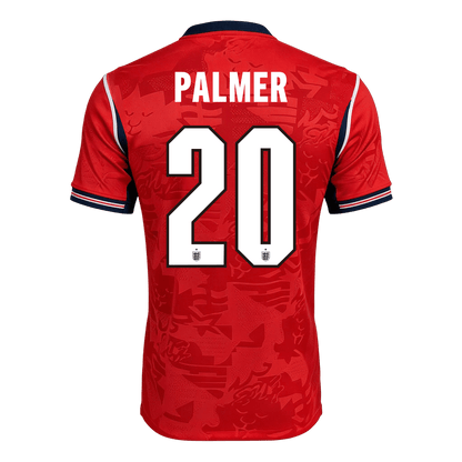 England Tröja PALMER #20 2026 Borta Röd-8