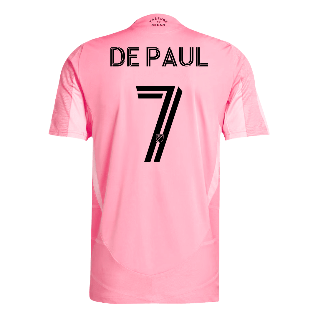 Inter Miami CF Tröja DE PAUL #7 2025 Hemma Rosa
