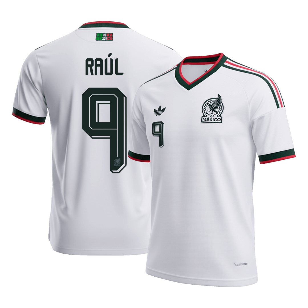 Mexiko Tröja RAÚL #9 2026 Borta Vit
