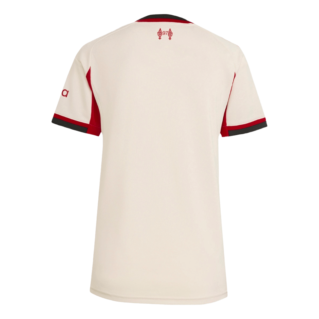 Liverpool Tröja 2025/26 Borta Vit Dam-10