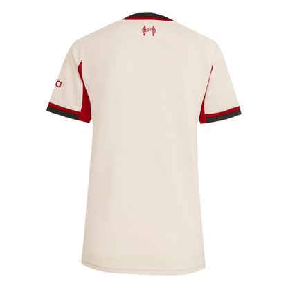 Liverpool Tröja 2025/26 Borta Vit Dam-10