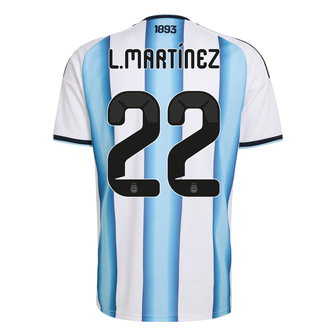 L.MARTÍNEZ #22 Argentina Tröja 2026 Hemma Premium Blå & Vit-9