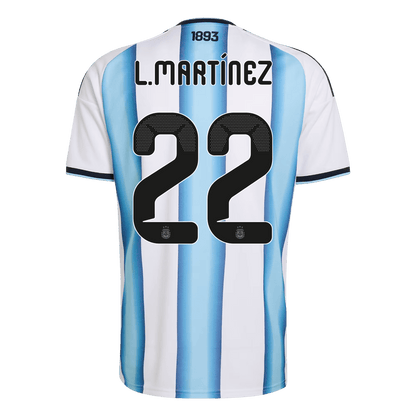L.MARTÍNEZ #22 Argentina Tröja 2026 Hemma Premium Blå & Vit-9