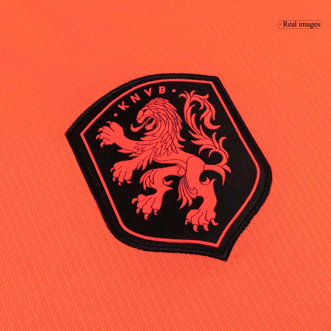 Nederländerna Tröja F.DE JONG #21 2026 Hemma Orange-6