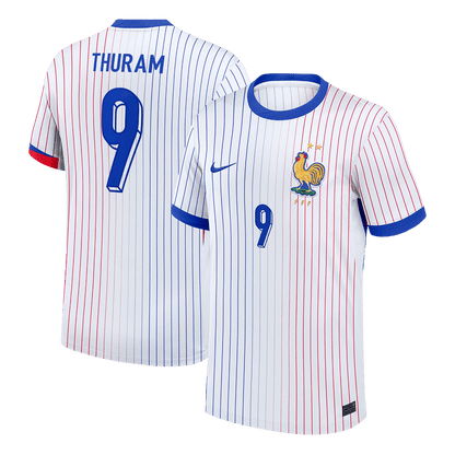 Frankrike Tröja THURAM #9 Euro 2024 Borta Vit