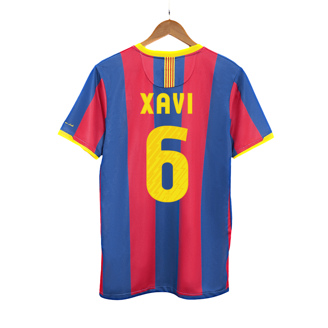 XAVI #6 Barcelona Hemmatröja 2010/11 Retro Tröja
 Röd & Blå
