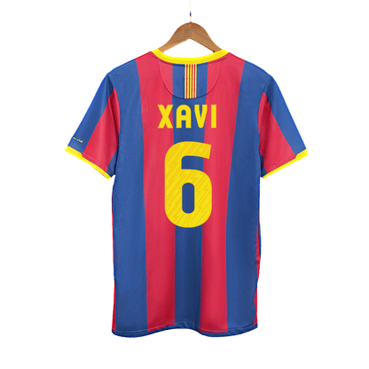 XAVI #6 Barcelona Hemmatröja 2010/11 Retro Tröja
 Röd & Blå