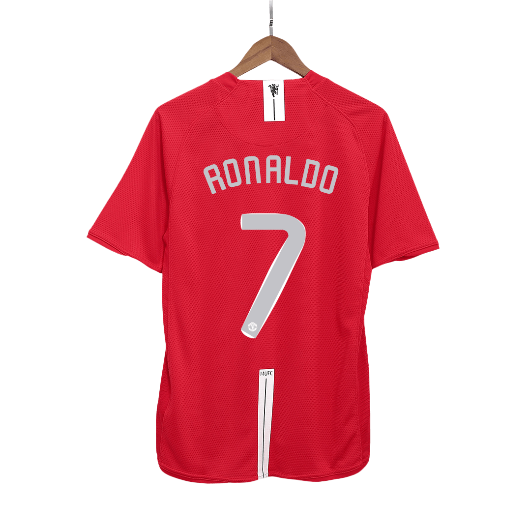 RONALDO #7 Manchester United Hemmatröja 2007/08 Retro Tröja
 Röd - UCL Final
