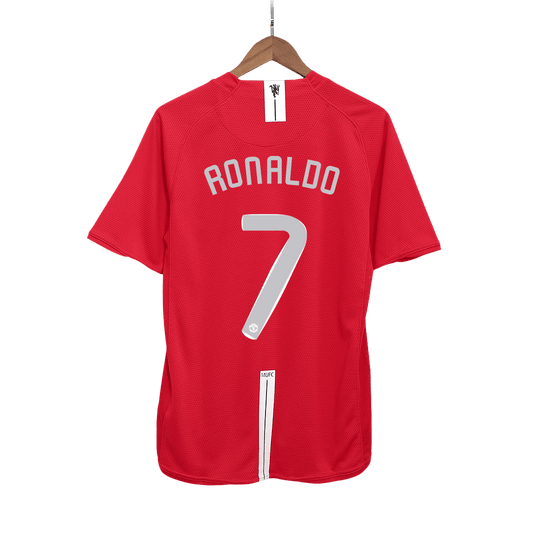 RONALDO #7 Manchester United Hemmatröja 2007/08 Retro Tröja
 Röd - UCL Final