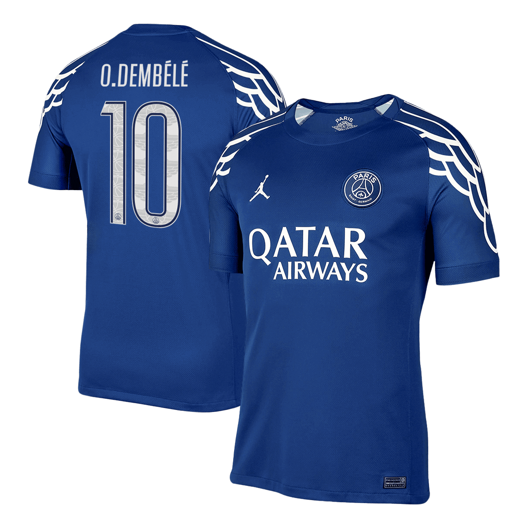 PSG Tröja O.DEMBÉLÉ #10 2024/25 Fourth Away Mörkblå - UCL